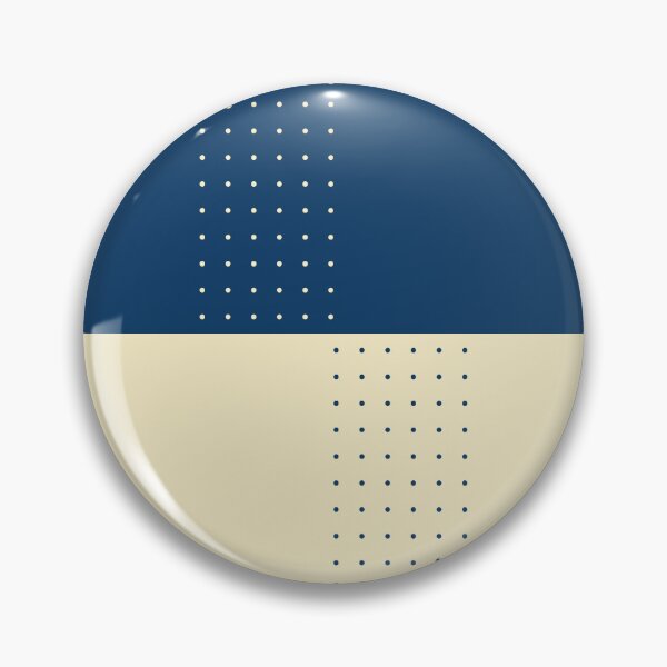 Item preview, The Interval - Navy and Cream Minimalist Geometric designed and sold by artdocaj.