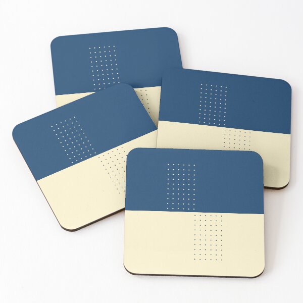 Item preview, The Interval - Navy and Cream Minimalist Geometric designed and sold by artdocaj.
