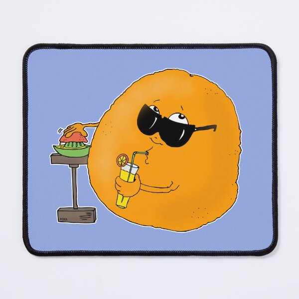 Item preview, Cool Orange Drinking Cocktail – Cute Funny Fruit Character Art designed and sold by MyxaART.
