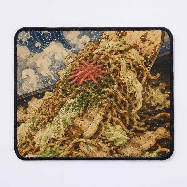 Item preview, Yakisoba Sizzle - Vintage Japanese Food Ukiyo-e Woodblock  designed and sold by bapupa.