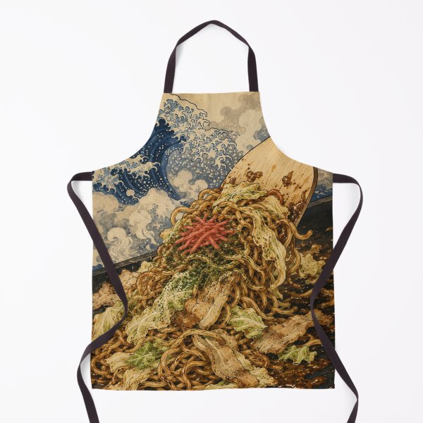 Item preview, Yakisoba Sizzle - Vintage Japanese Food Ukiyo-e Woodblock designed and sold by bapupa.