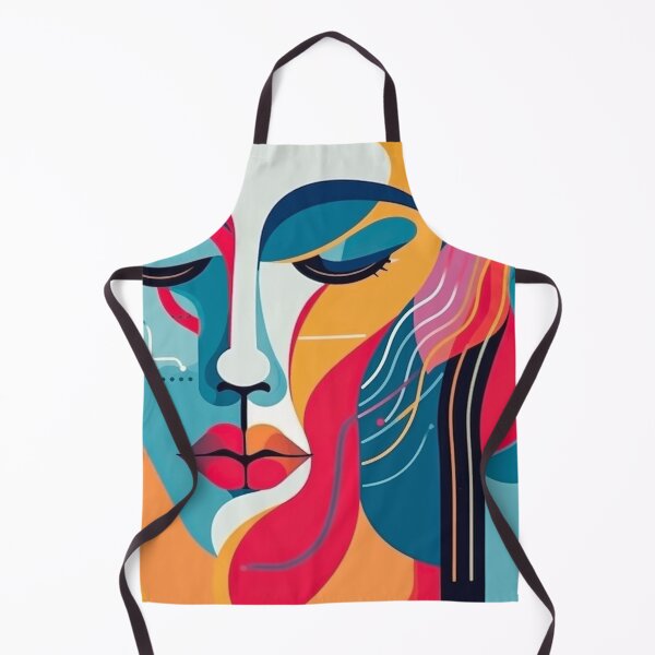 Item preview, Abstract Cubist Woman Face Portrait Pop Art designed and sold by jttrends.
