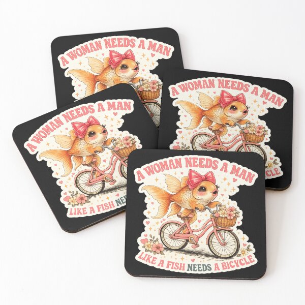 Item preview, a woman needs a man like a fish needs a bicycle designed and sold by AMICO77.