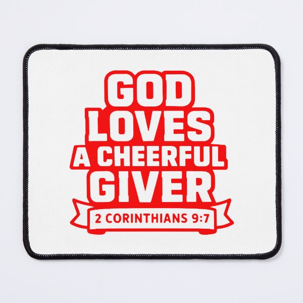 Item preview, 2 Corinthians 9:7 God Loves A Cheerful Giver designed and sold by plushism.
