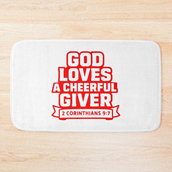 Item preview, 2 Corinthians 9:7 God Loves A Cheerful Giver designed and sold by plushism.