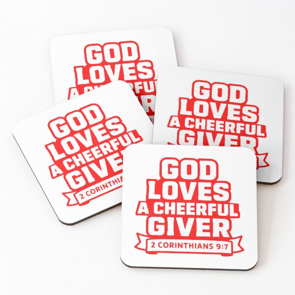 Item preview, 2 Corinthians 9:7 God Loves A Cheerful Giver designed and sold by plushism.
