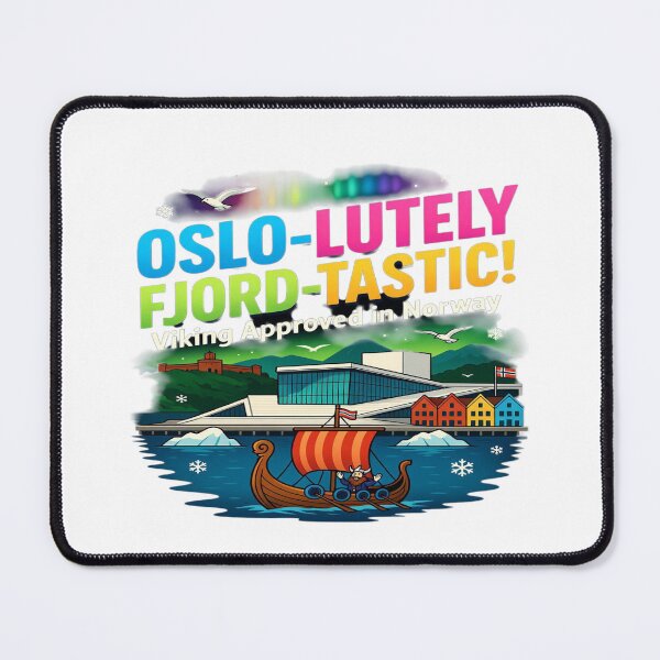 Item preview, I’m Oslo-ing My Mind! Funny Oslo Norway Viking Boat T-Shirt | Northern Lights Scandinavian Travel Graphic Tee designed and sold by Sushikidsntoddlers.