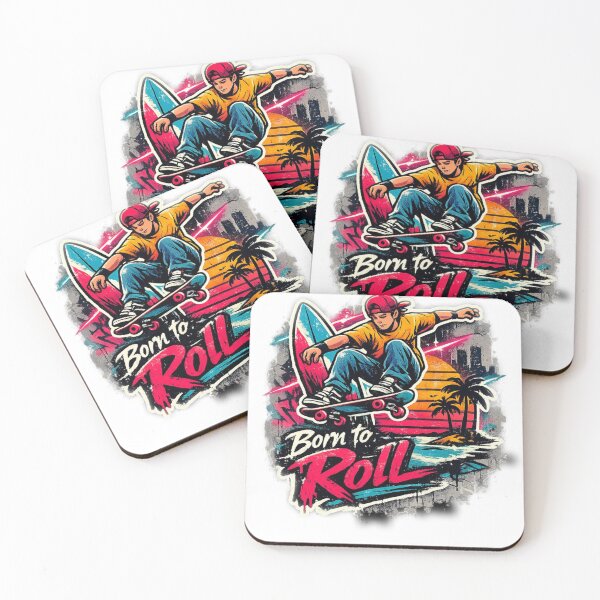 Item preview, Reto skate old school streetwear graphic born to roll designed and sold by RetroDistrict87.