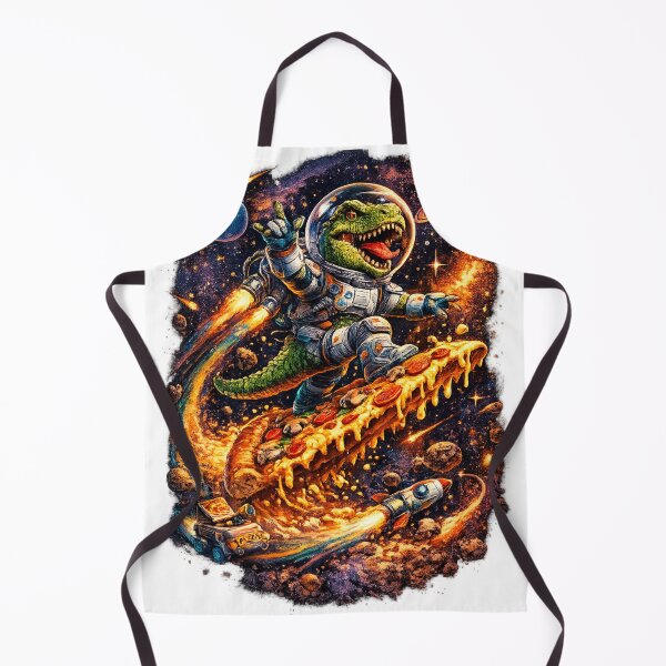 Item preview, T-Rex Riding Pizza Slice In Space designed and sold by MonnSatis.