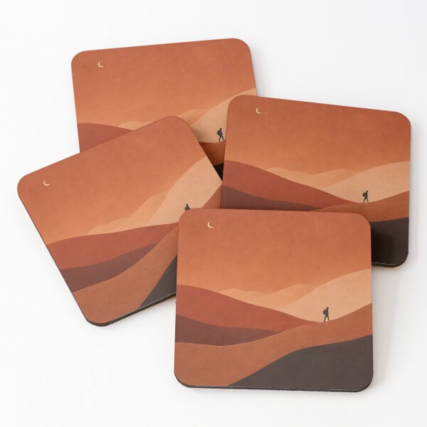 Item preview, Terracotta Minimalist Desert Dunes Wanderlust Travel Landscape designed and sold by Glitchart66.
