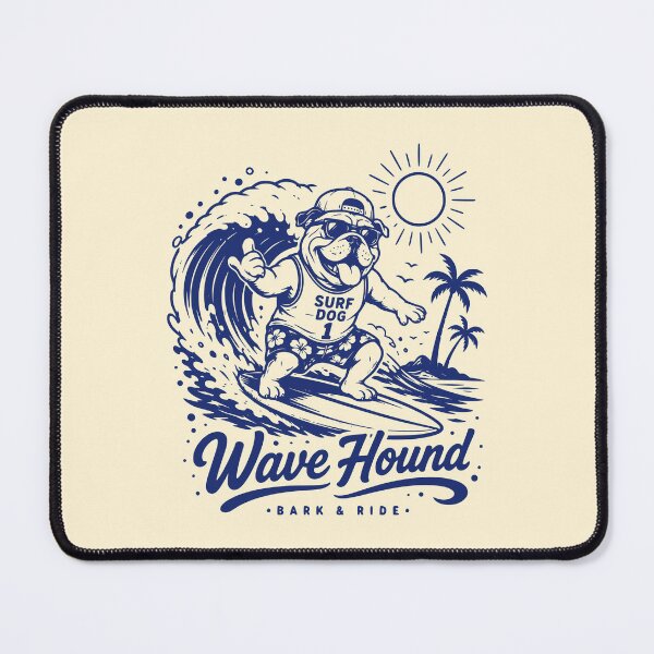Item preview, Vintage Wave Hound Bark & Ride designed and sold by 89shirts.