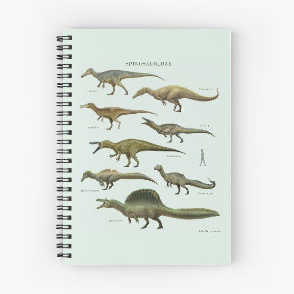 Item preview, SPINOSAURIDAE. Spinosaurus family dinosaurs. paleoart designed and sold by Mario Lanzas.