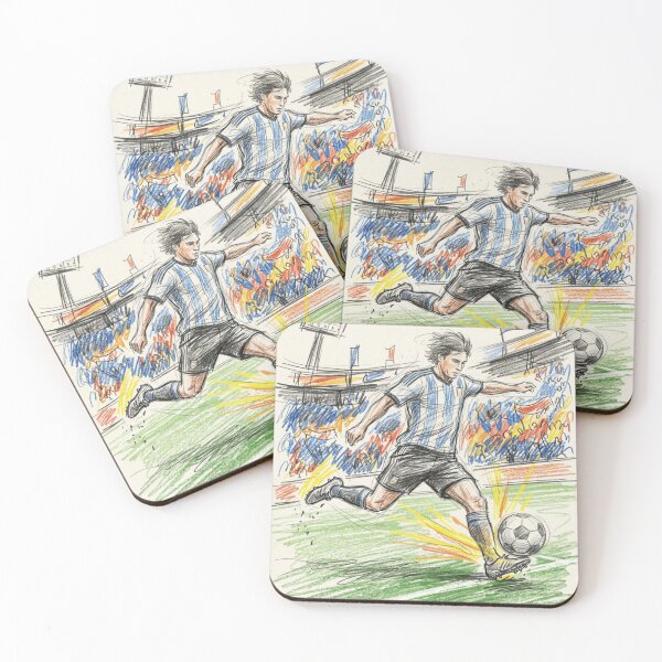 Item preview, Dynamic Soccer Power Kick - Blue & White Jersey Style designed and sold by TaiwanMemory.