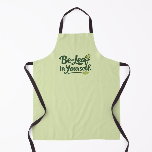 Item preview, Be-Leaf in Yourself – Motivational Nature Typography designed and sold by blankTeeShirt.