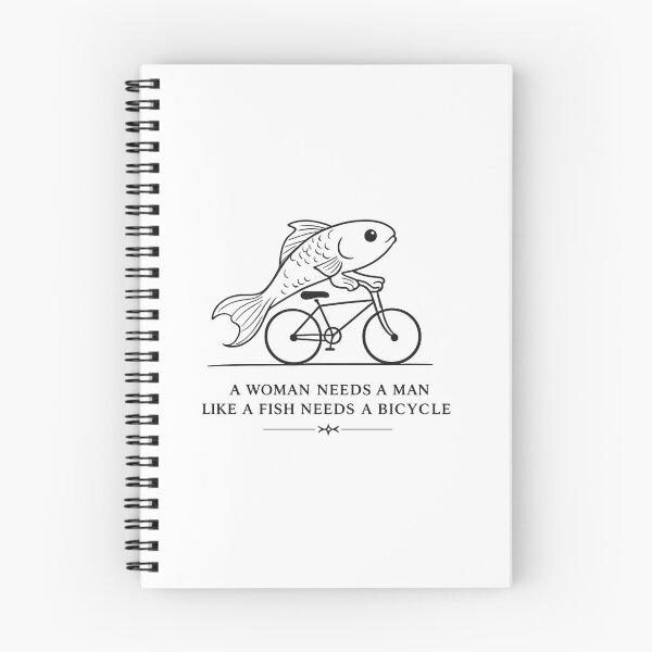 Item preview, a woman needs a man like a fish needs a bicycle designed and sold by AMICO77.