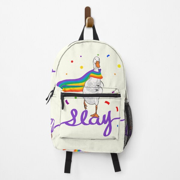 Item preview, Silly Goose Slay – Rainbow Pride Humor Illustration designed and sold by MaiZephyr.