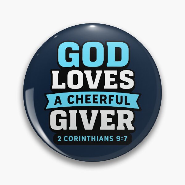 Item preview, 2 Corinthians 9:7 God Loves A Cheerful Giver designed and sold by plushism.