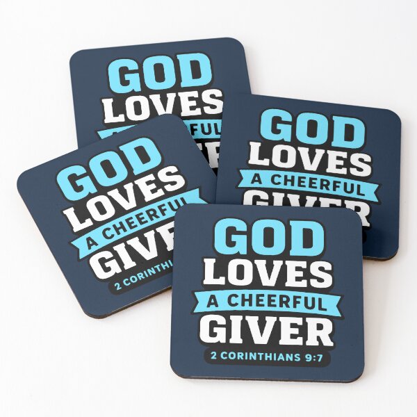 Item preview, 2 Corinthians 9:7 God Loves A Cheerful Giver designed and sold by plushism.