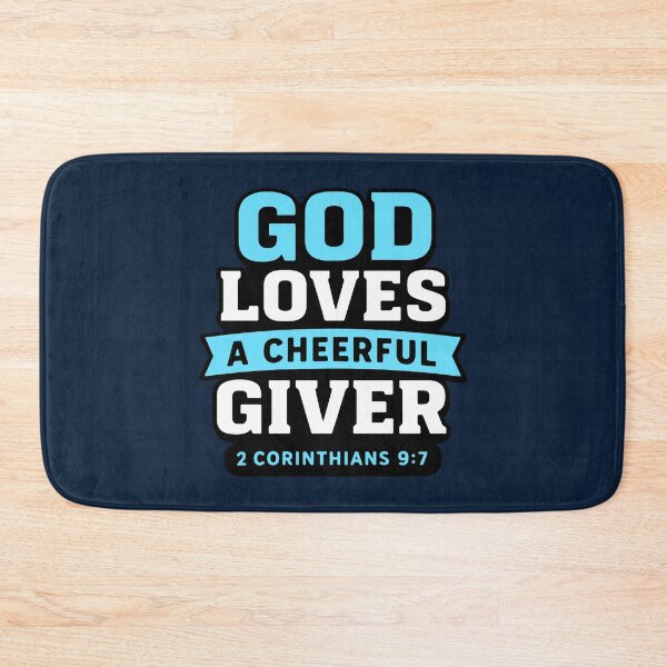Item preview, 2 Corinthians 9:7 God Loves A Cheerful Giver designed and sold by plushism.