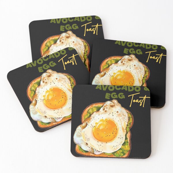 Item preview, Avocado & Egg Toast Aesthetic Food Illustration designed and sold by RetroPanicSply.