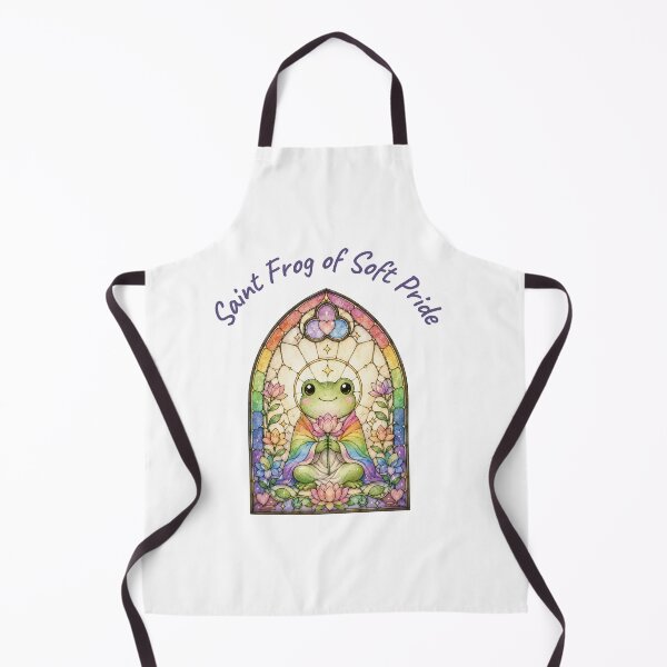 Item preview, Saint Frog of Soft Pride — Cute Pride LGBTQ Stained Glass Witchy Religious Gift designed and sold by SillentDesign.