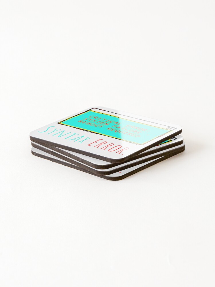 Thumbnail 4 of 5, Coasters (Set of 4), Syntax error. designed and sold by Creativejiffy.