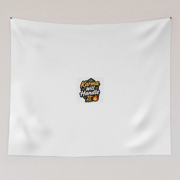 Item preview, Karma Will Handle It Sticker | Motivational Spiritual Quote Design designed and sold by DigiAuraStudio.
