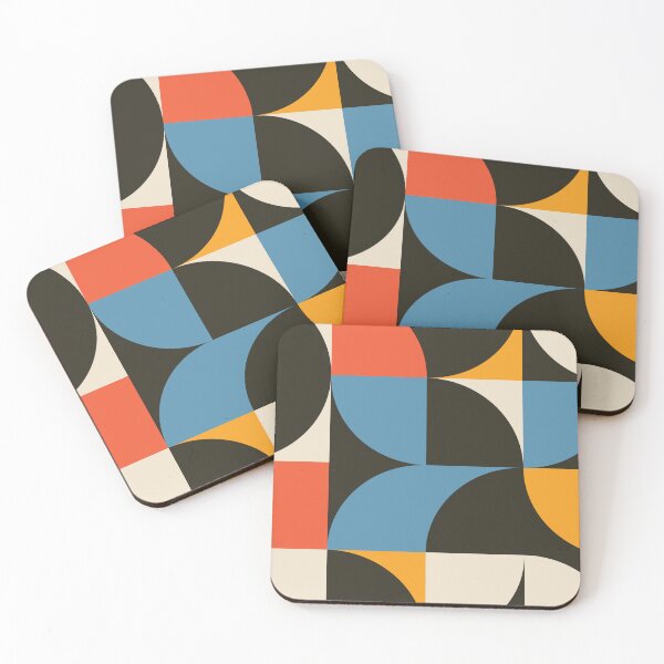 Item preview, Mid Century Bauhaus Geometric Pattern Retro Abstract designed and sold by jttrends.