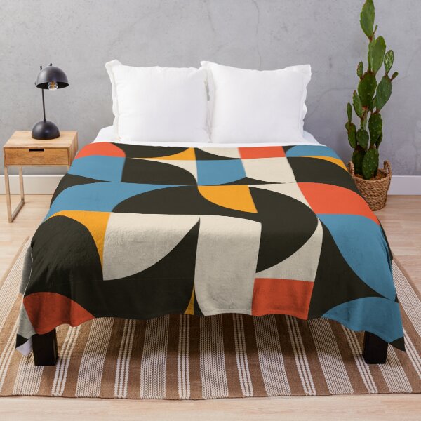 Item preview, Mid Century Bauhaus Geometric Pattern Retro Abstract designed and sold by jttrends.