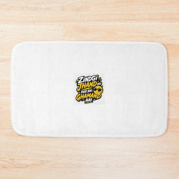 Item preview, Zindagi Jhand Hai Phir Bhi Ghamand Hai Sticker | Funny Hindi Attitude Meme designed and sold by DigiAuraStudio.
