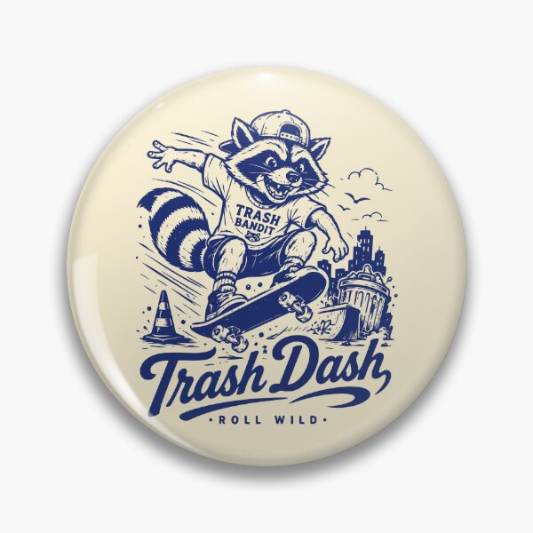 Item preview, Vintage Racoon Trash Dash Roll Wild designed and sold by 89shirts.