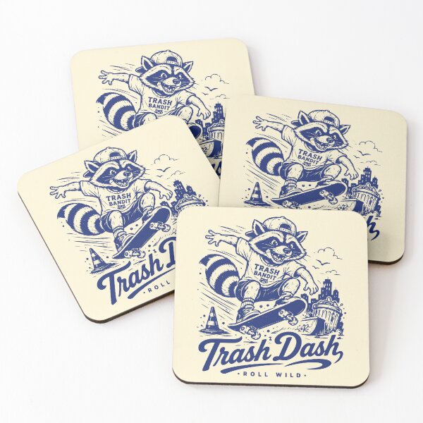Item preview, Vintage Racoon Trash Dash Roll Wild designed and sold by 89shirts.