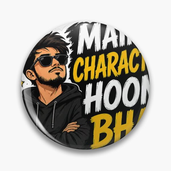 Item preview, Main Character Hoon Bhai Sticker | Funny Hindi Meme | Desi Attitude Quote | Gen Z Indian Humor Sticker designed and sold by DigiAuraStudio.