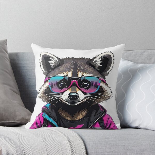 Item preview, Urban Graffiti Raccoon T-Shirt | Streetwear Paint Splatter Bandit Tee | Cool Neon Pop Art Apparel designed and sold by GAO Art Design.