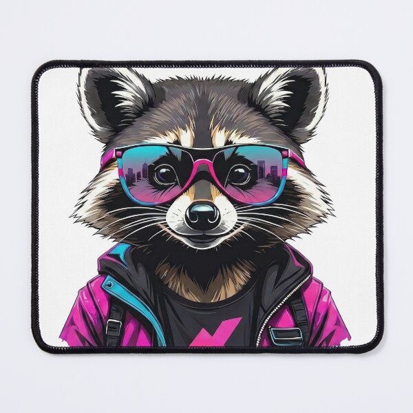 Item preview, Urban Graffiti Raccoon T-Shirt | Streetwear Paint Splatter Bandit Tee | Cool Neon Pop Art Apparel designed and sold by GAO Art Design.
