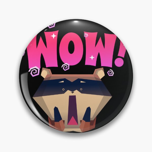 Item preview, WOW Shocked Raccoon Low Poly Geometric Funny Reaction Relatable Humor Art designed and sold by DERA RAY.