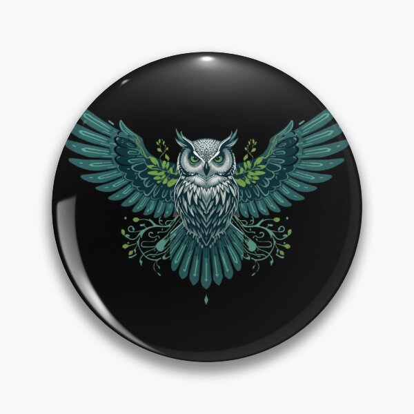Item preview, Neon Geometric Owl Glowing Circuit Board Wings designed and sold by Shape-Forge.