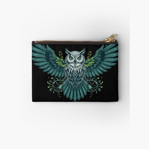Item preview, Neon Geometric Owl Glowing Circuit Board Wings designed and sold by Shape-Forge.