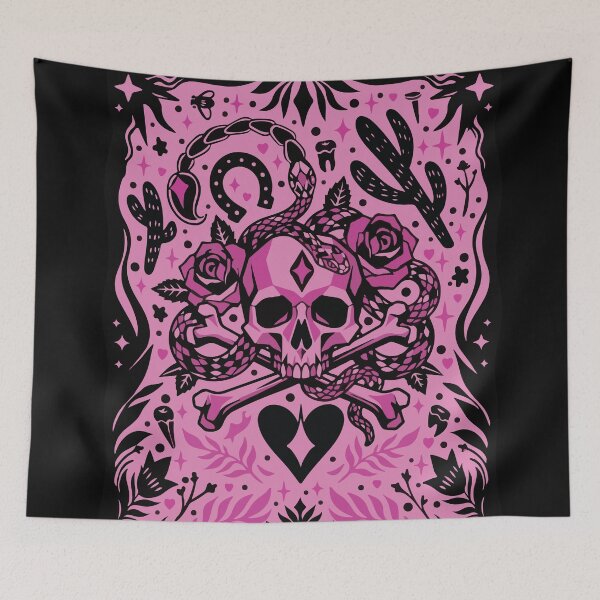 Item preview, Pastel Goth Skull and Snake Western Macabre Aesthetic designed and sold by BrownHorse90s.