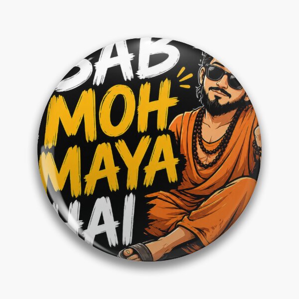 Item preview, Sab Moh Maya Hai Sticker | Funny Hindi Quote | Desi Meme | Indian Sarcasm Sticker | Gen Z Humor designed and sold by DigiAuraStudio.