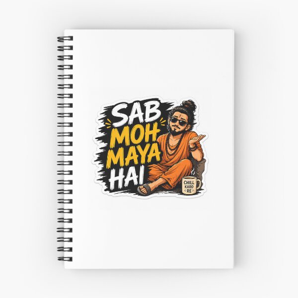 Item preview, Sab Moh Maya Hai Sticker | Funny Hindi Quote | Desi Meme | Indian Sarcasm Sticker | Gen Z Humor designed and sold by DigiAuraStudio.