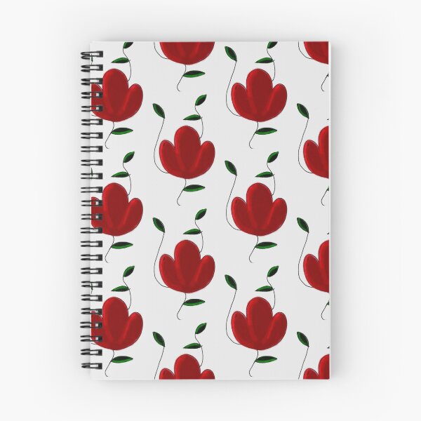 Item preview, Cute aesthetic vintage tripetal red lucky clover floral design  designed and sold by Shukasya-Arts.