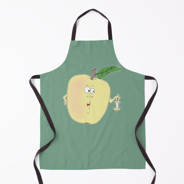 Item preview, Funny Apple Holding Core Cartoon – Cute Fruit Character Meme Art designed and sold by MyxaART.