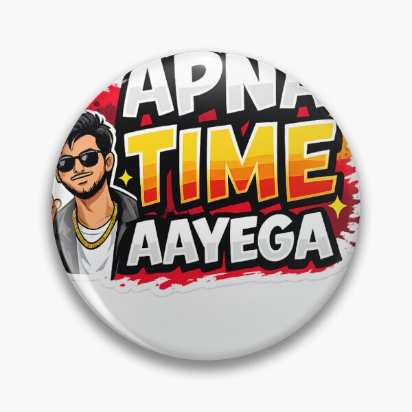 Item preview, Apna Time Aayega Sticker | Motivational Hindi Quote | Desi Attitude Meme | Indian Gen Z Sticker designed and sold by DigiAuraStudio.