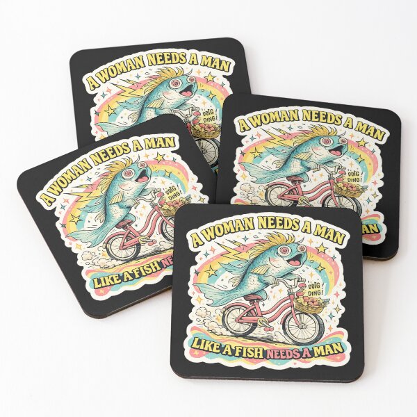 Item preview, a woman needs a man like a fish needs a bicycle designed and sold by AMICO77.