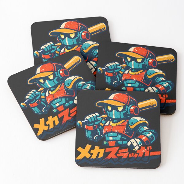 Item preview, Mecha Slugger Retro Anime Baseball Robot designed and sold by AwesomeBeyondLimits.
