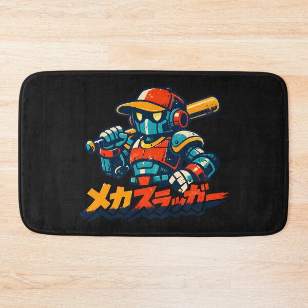 Item preview, Mecha Slugger Retro Anime Baseball Robot designed and sold by AwesomeBeyondLimits.