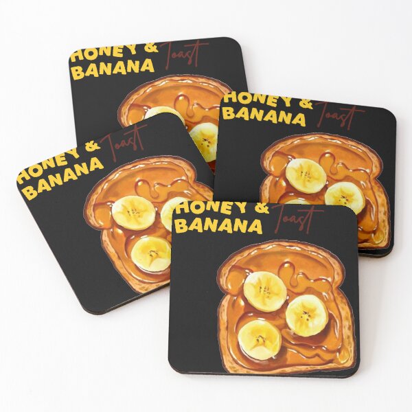 Item preview, Honey Banana Toast Cute Breakfast Design designed and sold by RetroPanicSply.