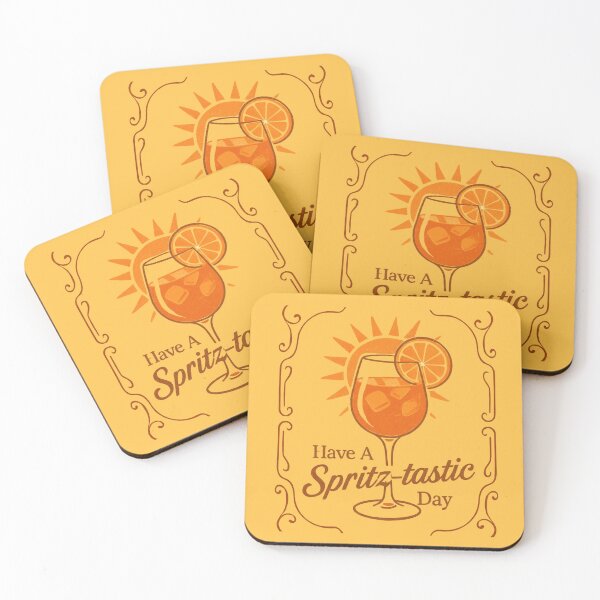 Item preview, Have A Spritz-Tastic Day Distressed Retro Illustration  designed and sold by CamilasPrints.