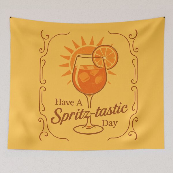 Item preview, Have A Spritz-Tastic Day Distressed Retro Illustration  designed and sold by CDPrintsDesigns.